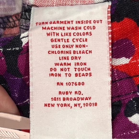 RUBY RD. PETITE BUTTON COLORFUL FLORAL WOMEN'S BLAZER/JACKET - Picture 11 of 12